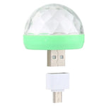 4W RGB USB LED水晶魔球舞台燈，帶Micro USB適配器