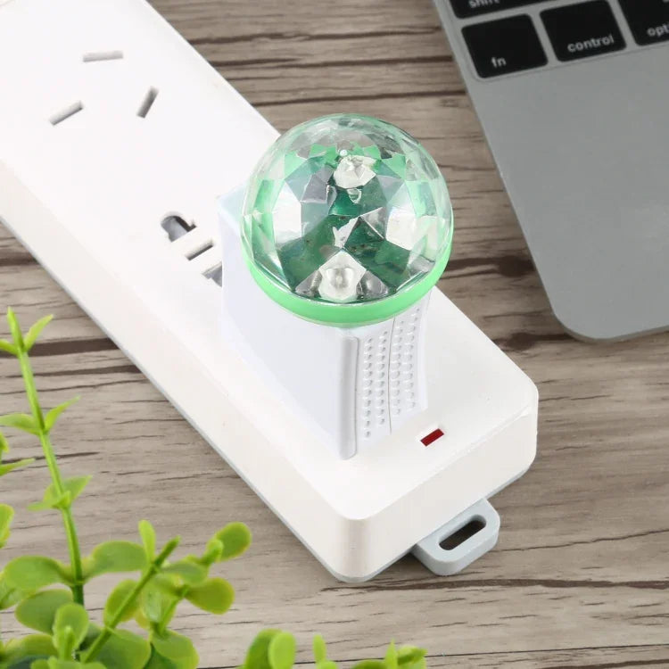 4W RGB USB LED水晶魔球舞台燈，帶Micro USB適配器