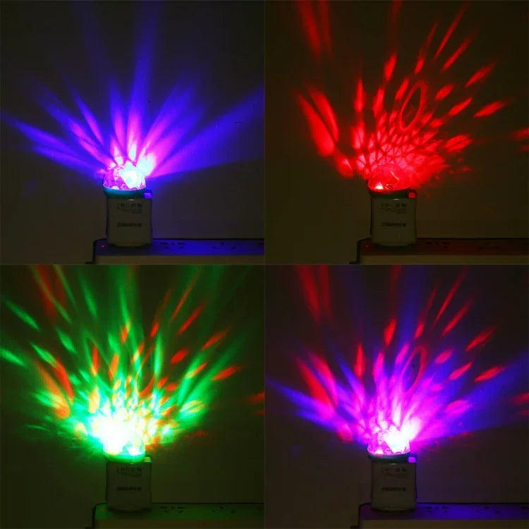 4W RGB USB LED水晶魔球舞台燈，帶Micro USB適配器
