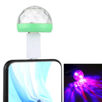4W RGB USB LED水晶魔球舞台燈，帶8針適配器