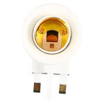 E27 Socket Type Light Holder Base Lamp Holder Converter with Switch, UK Plug, UK Plug