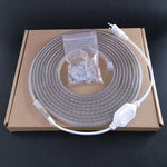 10米 SMD 2835 1200 LED 燈條，AC 220V-240V，歐規插頭，10米