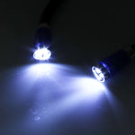 創意雙頭免持頸掛立體聲手電筒工作燈 自動燈帶 4 顆 LED 燈及軟橡膠握把頸墊