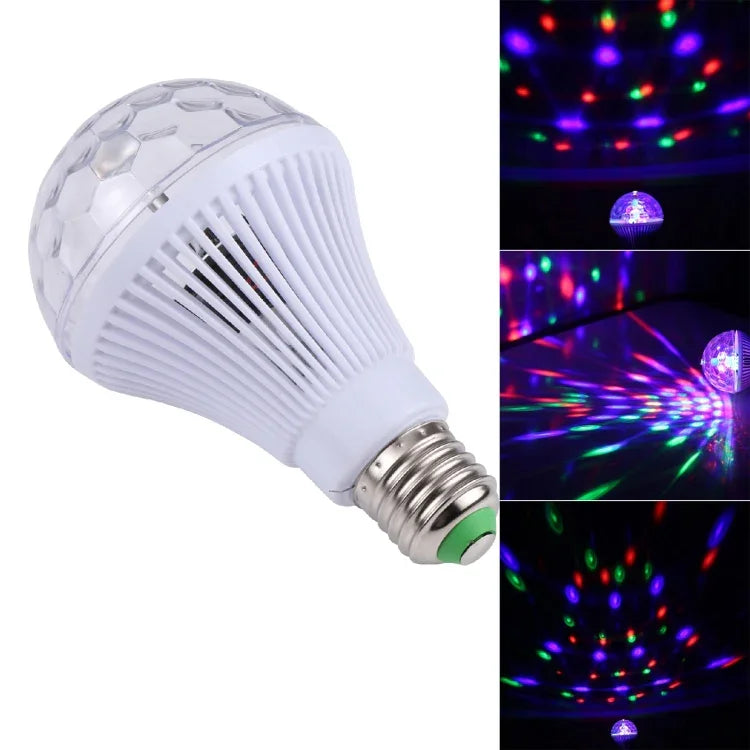 E27全彩旋轉LED舞台燈，AC 85-260V