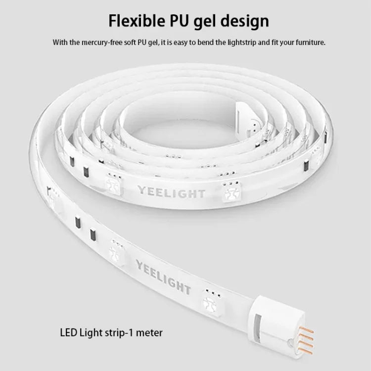 原裝小米有品Yeelight智能WiFi APP遠程控制延長LED燈帶，長度：1米