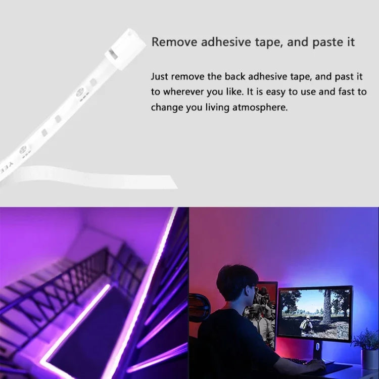 原裝小米有品Yeelight智能WiFi APP遠程控制延長LED燈帶，長度：1米