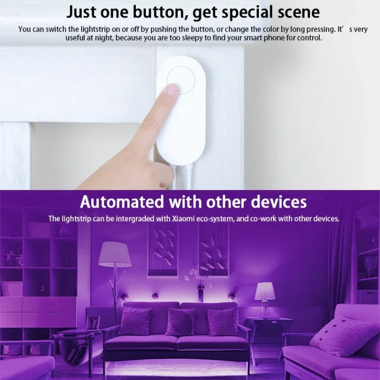 原裝小米有品Yeelight智能WiFi APP遠程控制延長LED燈帶，長度：1米