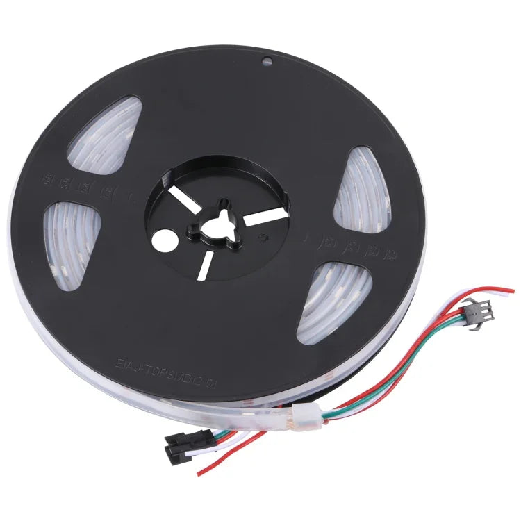 WS2812B RGB燈 5050 SMD LED防水燈繩，30顆LED/米，直流12V，長度：5米，燈繩30顆LED/米