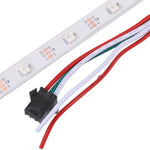 WS2812B RGB燈 5050 SMD LED防水燈繩，30顆LED/米，直流12V，長度：5米，燈繩30顆LED/米