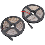 2支裸板2835 SMD可調光白光/暖光LED燈繩，60顆LED/米，長度：5米，12V 2A 100-240V，2835 SMD LED，5米 x 2