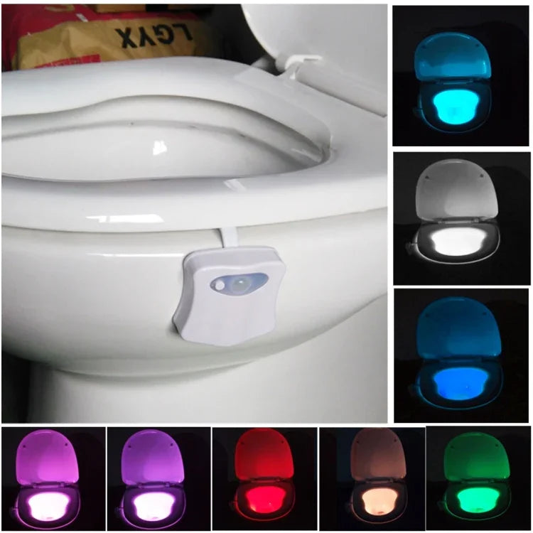 8色室內照明夜燈動作感應LED馬桶座蓋燈碗燈，LED1660，LED1660US