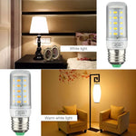 SMD 5730 節能燈泡，直流 12-30V，E27 36 LED 白光，E27 36 LED 暖白光