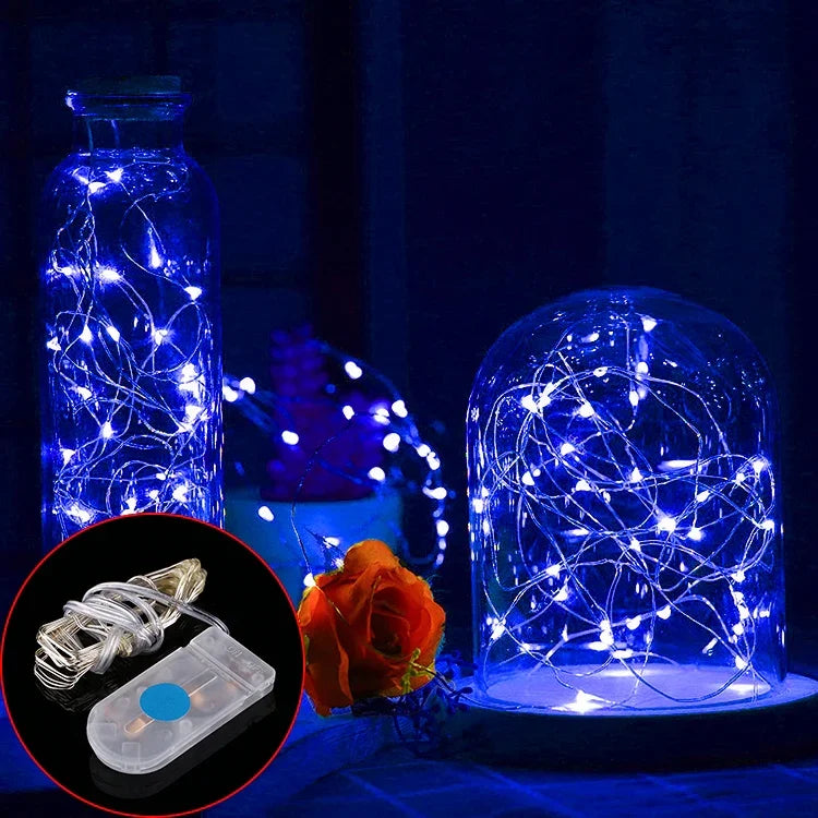 20顆LED SMD 0603 IP65防水 CR2032鈕扣電池，2米藍光，2米綠光，2米紅光