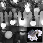 40顆LED燈 3節AA電池供電串燈，3種模式，直流4.5V，4米白光，4米暖白光，4米藍光，4米彩色光，4米綠光，4米紫光