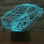 7 Color Discoloration Creative Visual Stereo Lamp Desk Lamp Night Light, Car Style