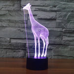 7 Color Discoloration Creative Visual Stereo Lamp Desk Lamp Night Light, Giraffe Style