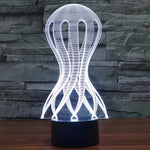 7 Color Discoloration Creative Visual Stereo Lamp Desk Lamp Night Light, Acaleph Style
