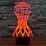 7 Color Discoloration Creative Visual Stereo Lamp Desk Lamp Night Light, Acaleph Style