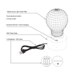 7 Color Discoloration Creative Visual Stereo Lamp Desk Lamp Night Light, Cobra Style