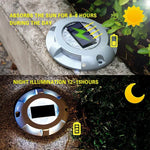 4個LED太陽能嵌入式地燈 IP68防水戶外花園草坪燈
