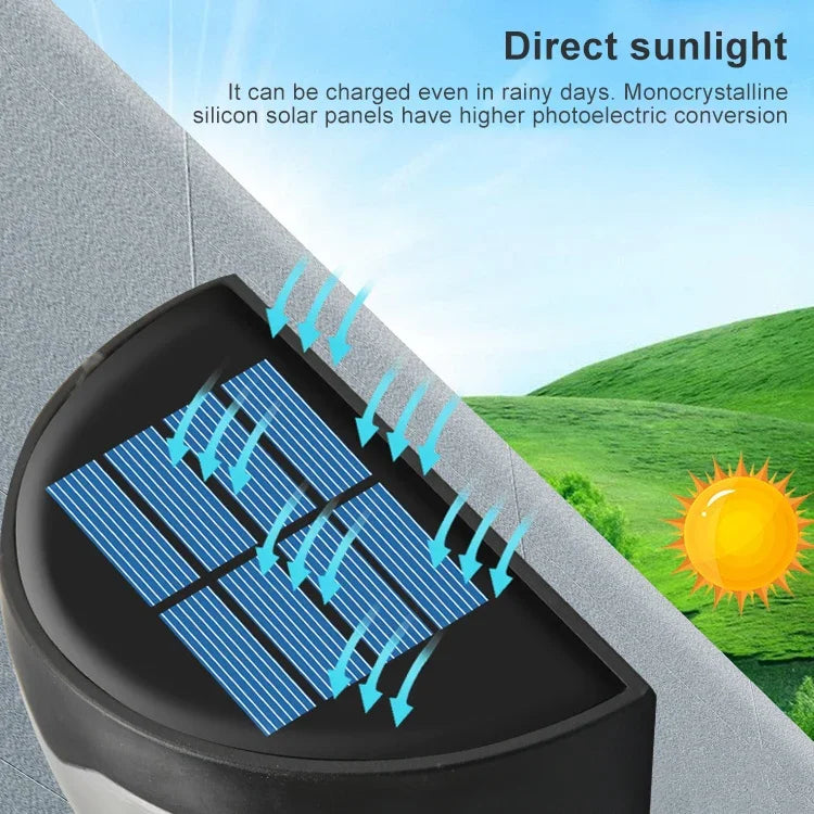 6顆LED戶外太陽能水滴柵欄燈
