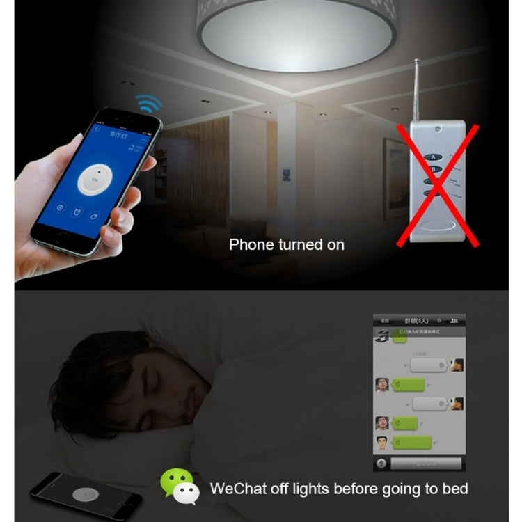 Sonoff 433MHz DIY WiFi 智能無線遙控定時模組電源開關，附4鍵遙控器，適用智慧家庭，支援 iOS 和 Android，433MHz 遙控