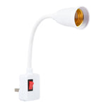 E27 Bulb Holder Flexible Extension Converter with Switch, US Plug, US Plug