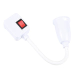 E27 Bulb Holder Flexible Extension Converter with Switch, US Plug, US Plug