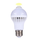 E27 5W 12 LEDs SMD 5730 300LM Infrared Motion Sensor LED Light Bulb, Sensor Distance: 4-6m, AC 220V, E27 5W Warm White, E27 5W White Light