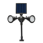太陽能機器人LED聚光燈雙頭智能感應戶外草坪燈