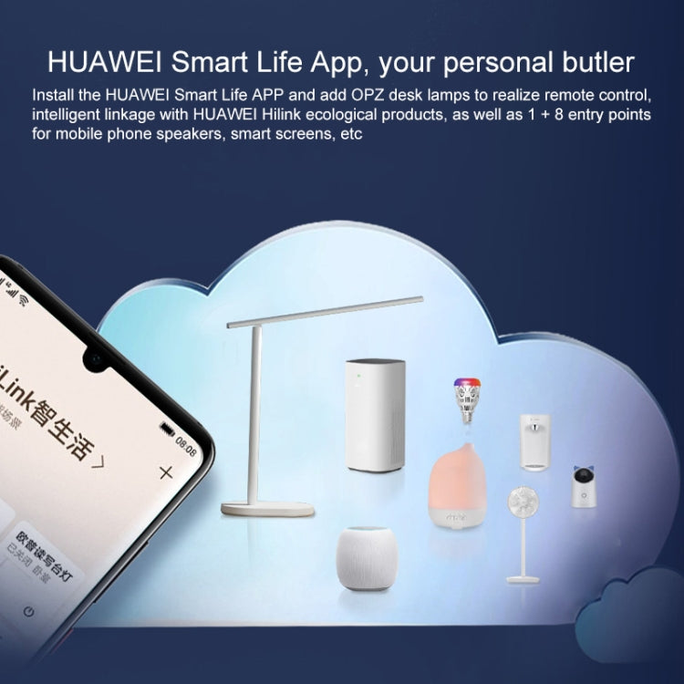 原裝華為智能 OPPLE LED 折疊可調閱讀桌燈 亮度燈，支持 HUAWEI HiLink