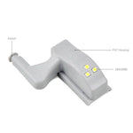 10 個 0.3W 通用內鉸鏈 LED 感應燈 櫥櫃 3 LED 夜燈 自動開關燈泡，10 個白光，10 個暖白光