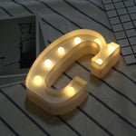 乾電池供電暖白色立式掛式 LED 節日燈，A，N，B，O，C，P，D，Q，E，R，F，G，T，U，V，I，W，J，K，X，L，M，Z
