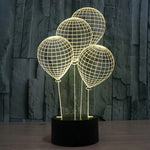 7 Color Discoloration Creative Visual Stereo Lamp Desk Lamp Night Light, Balloon Style