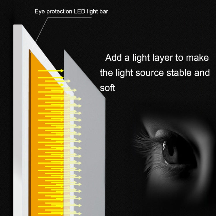 超薄 A4 尺寸便攜式 USB LED 藝術描圖燈箱複寫板，具亮度調節功能，適合藝術家繪畫素描動畫及 X 光檢視，亮度調節，無充電器
