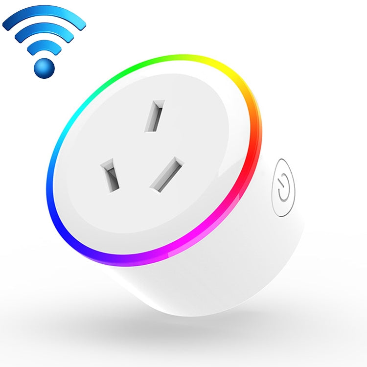 10A RGB 場景燈 WiFi 遙控智能插座，兼容 Alexa、Google Home 及 IFTTT，AC 100-240V，澳洲插頭，型號 XS-A17