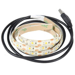 USB 2835 SMD LED暖光防水環氧樹脂燈帶，直流5V，長度：50厘米，USB 2835 SMD LED 50厘米