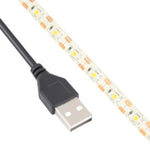 USB 2835 SMD LED暖光防水環氧樹脂燈帶，直流5V，長度：50厘米，USB 2835 SMD LED 50厘米