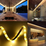 USB 2835 SMD LED暖光防水環氧樹脂燈帶，直流5V，長度：50厘米，USB 2835 SMD LED 50厘米