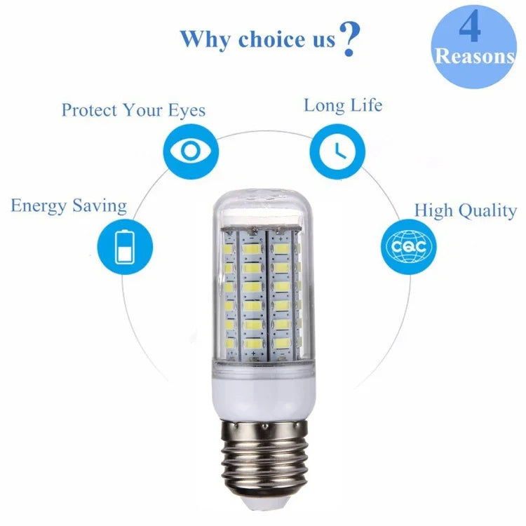56顆LED SMD 5730燈泡，交流220V，5W 220V白光，5W 220V暖白光