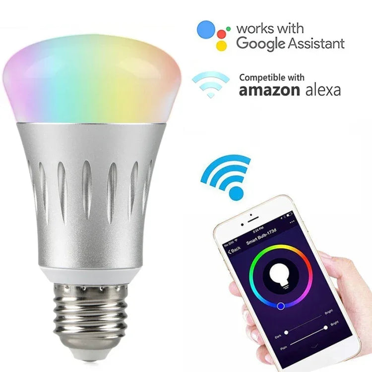 6000K+RGB 600 流明 支援 Alexa 與 Google Home，AC 175-255V