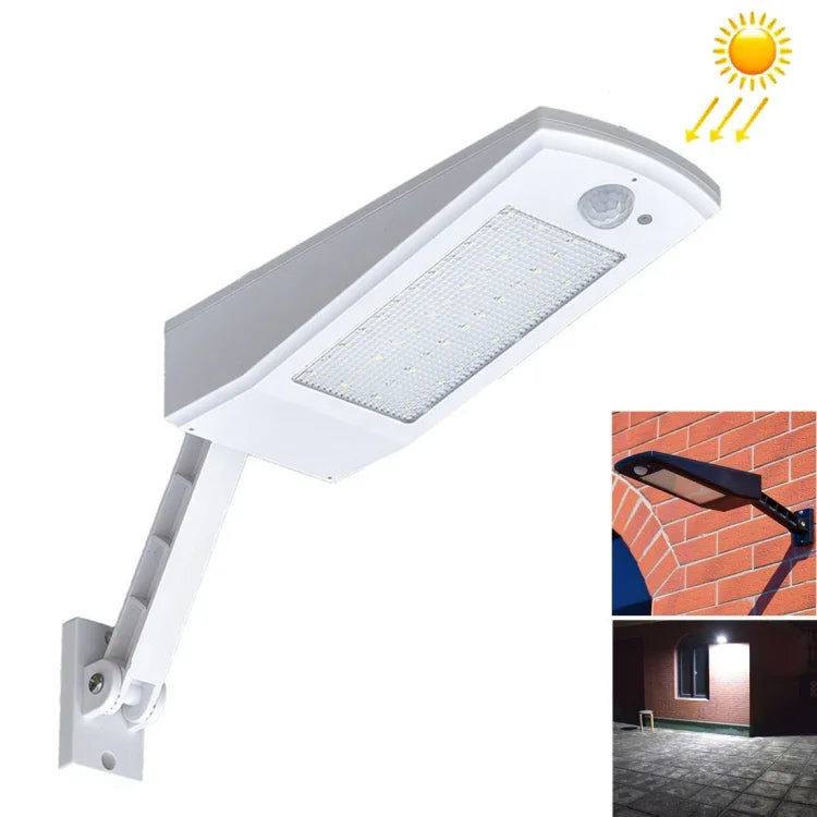 48顆LED SMD 2835 900流明角度可調節節能燈，配5V 3.2W太陽能板，6.8W 48顆LED