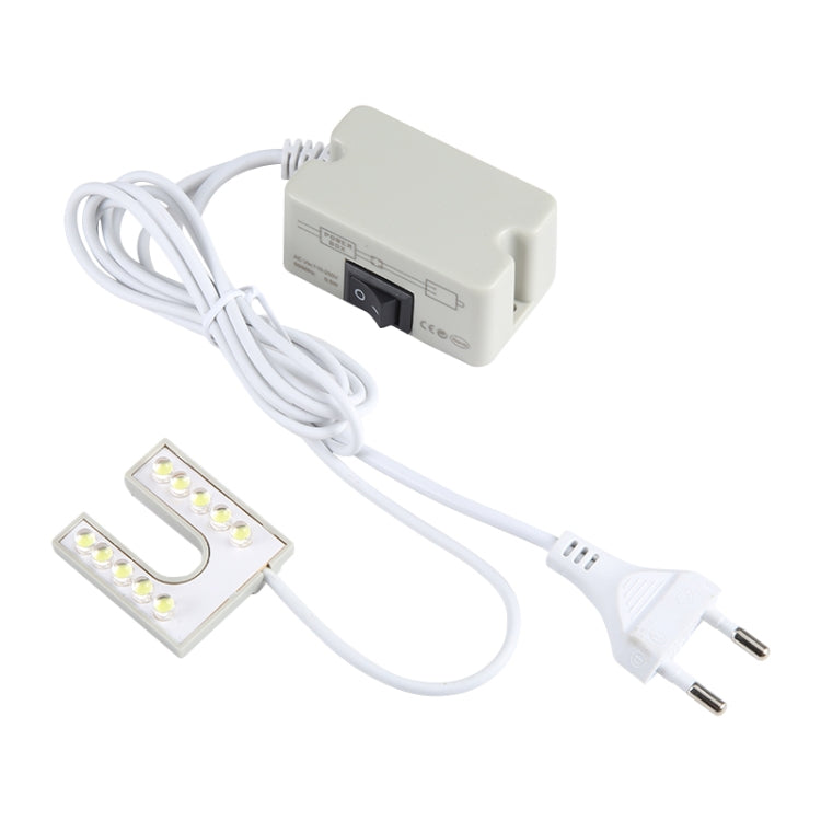 10 顆 LED 縫紉機燈 U 形高亮磁鐵工作節能燈