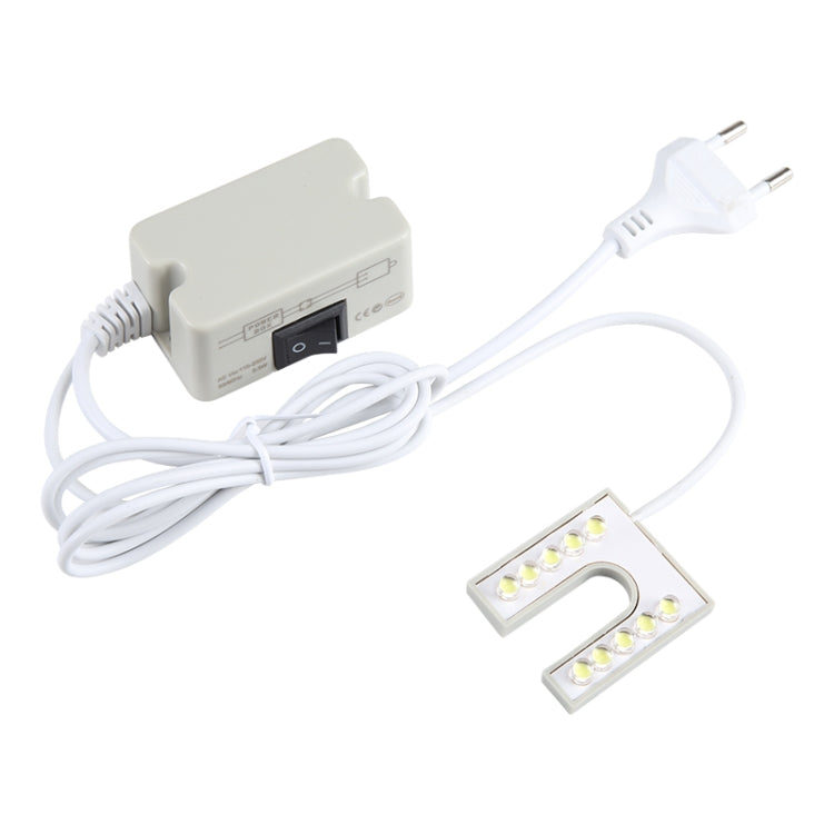 10 顆 LED 縫紉機燈 U 形高亮磁鐵工作節能燈