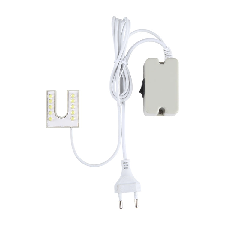 10 顆 LED 縫紉機燈 U 形高亮磁鐵工作節能燈