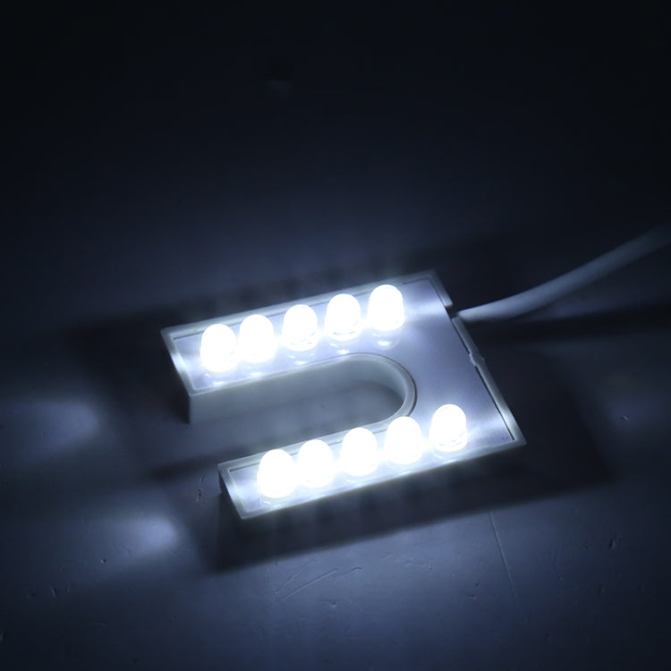 10 顆 LED 縫紉機燈 U 形高亮磁鐵工作節能燈