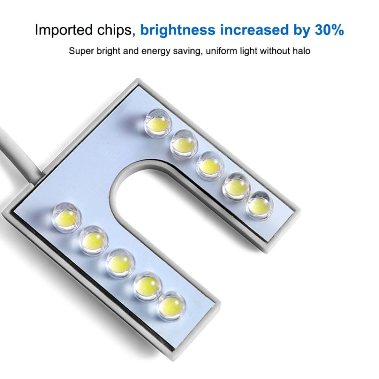 10 顆 LED 縫紉機燈 U 形高亮磁鐵工作節能燈