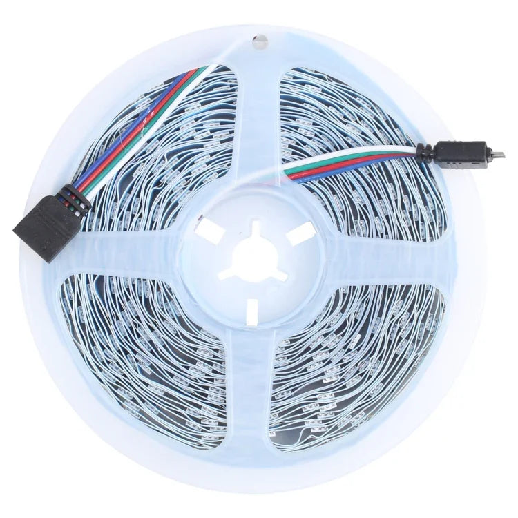 10m 300 顆 LED SMD 5050 IP44 防水 RGB 燈條附 24 鍵遙控器，EU 插頭，10m 300 顆 LED IP44