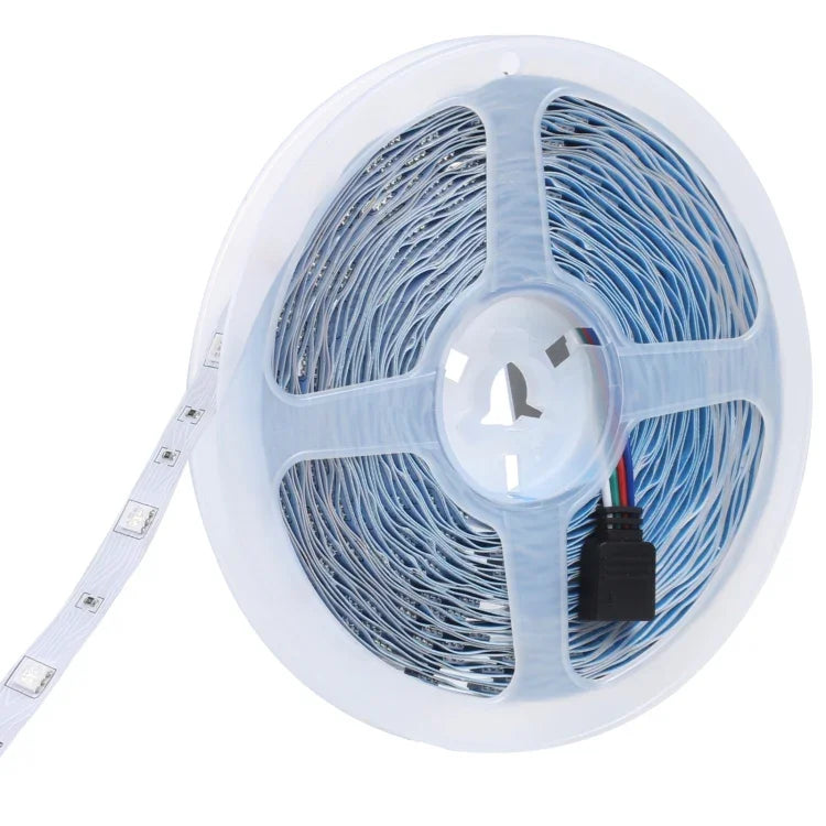 20m 600 顆 LED SMD 5050 IP44 防水 RGB 燈條附 24 鍵藍牙+音樂遙控器，EU 插頭，20m 600 顆 LED IP44