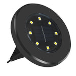 4個8 LED IP65防水太陽能埋地燈，花園別墅草坪裝飾聚光燈